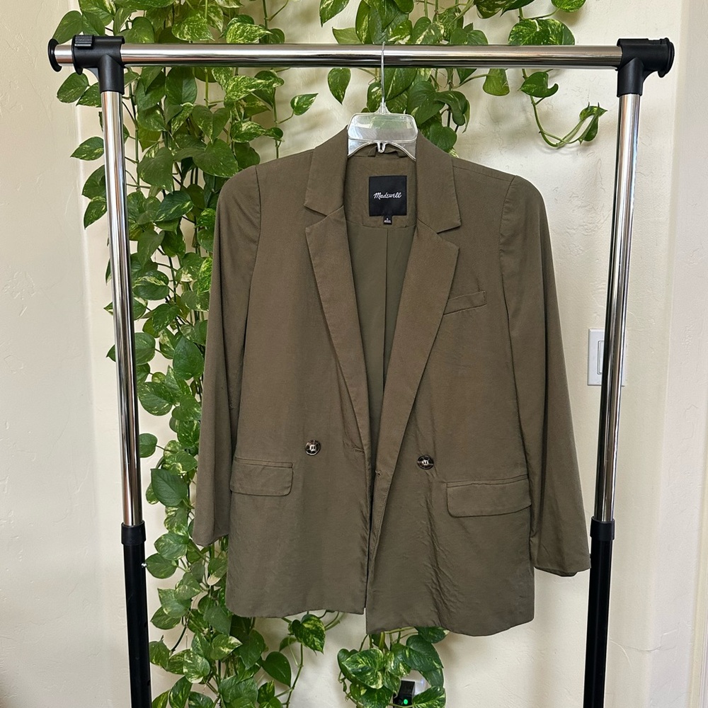 Madewell Olive Green Blazer